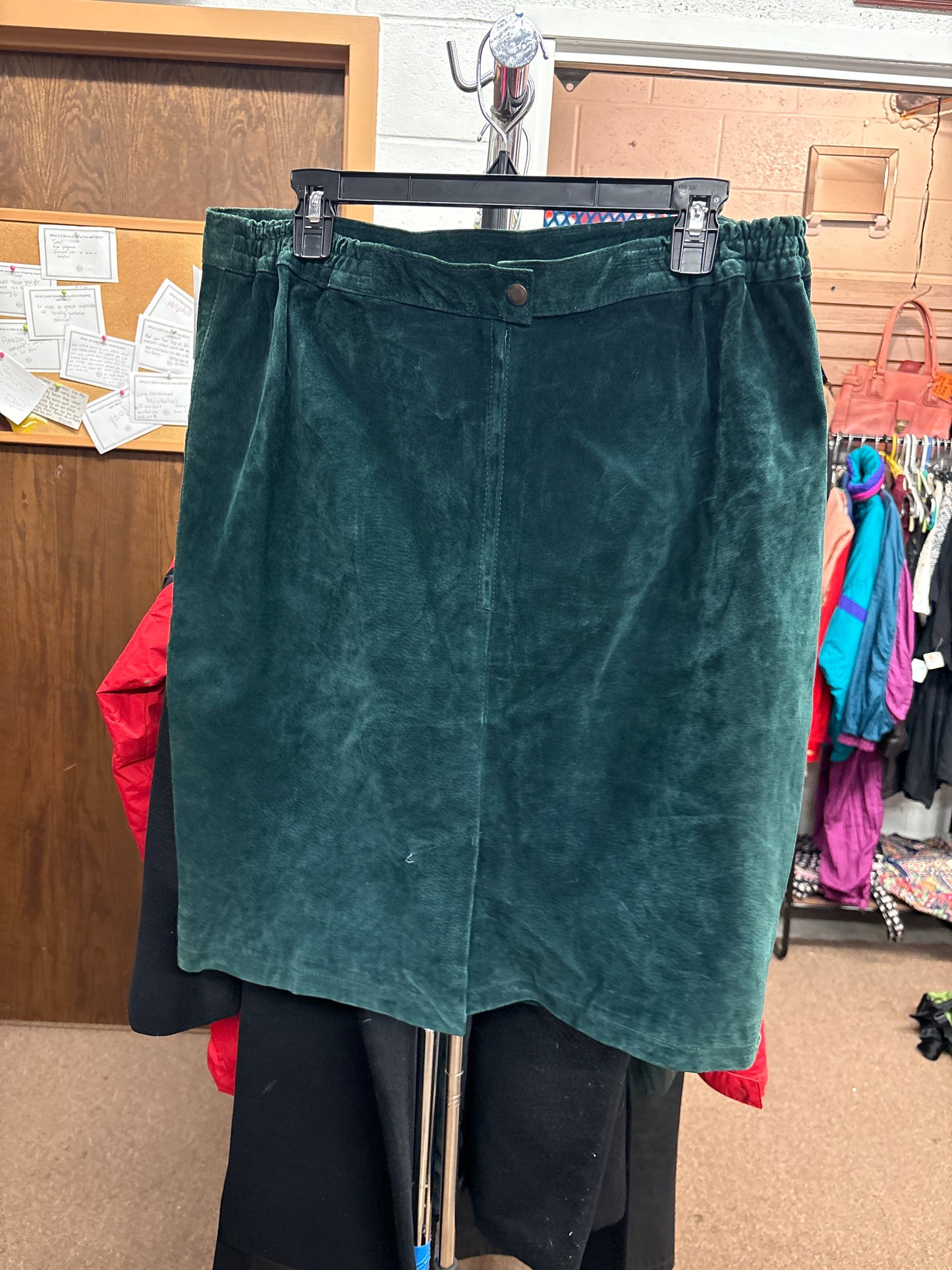 100% Leather Skirt Sz 1X