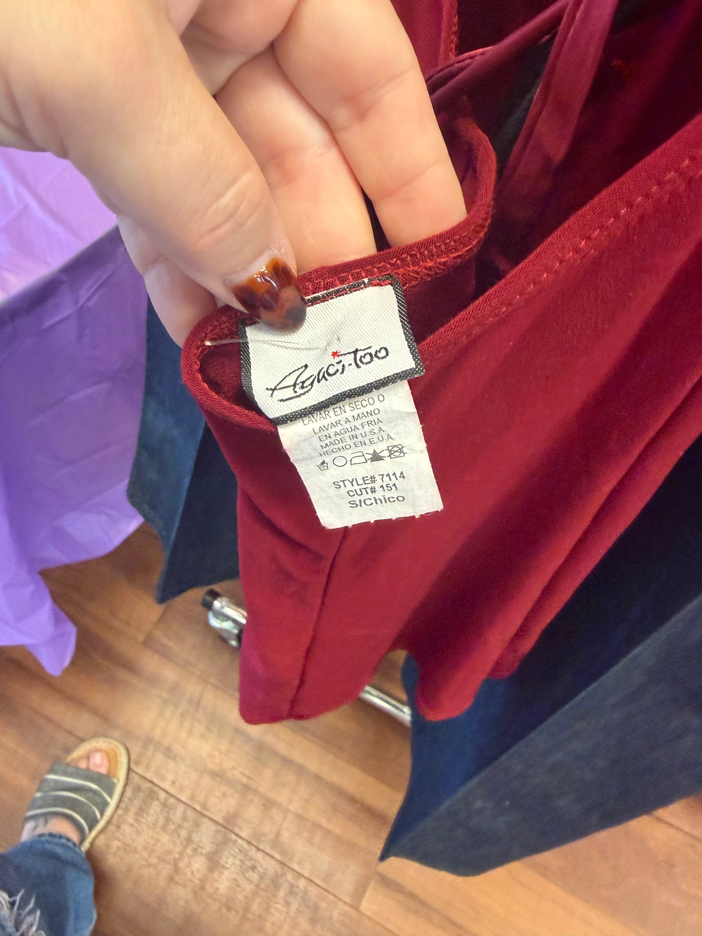 A'Gaci Red Halter Tank - S