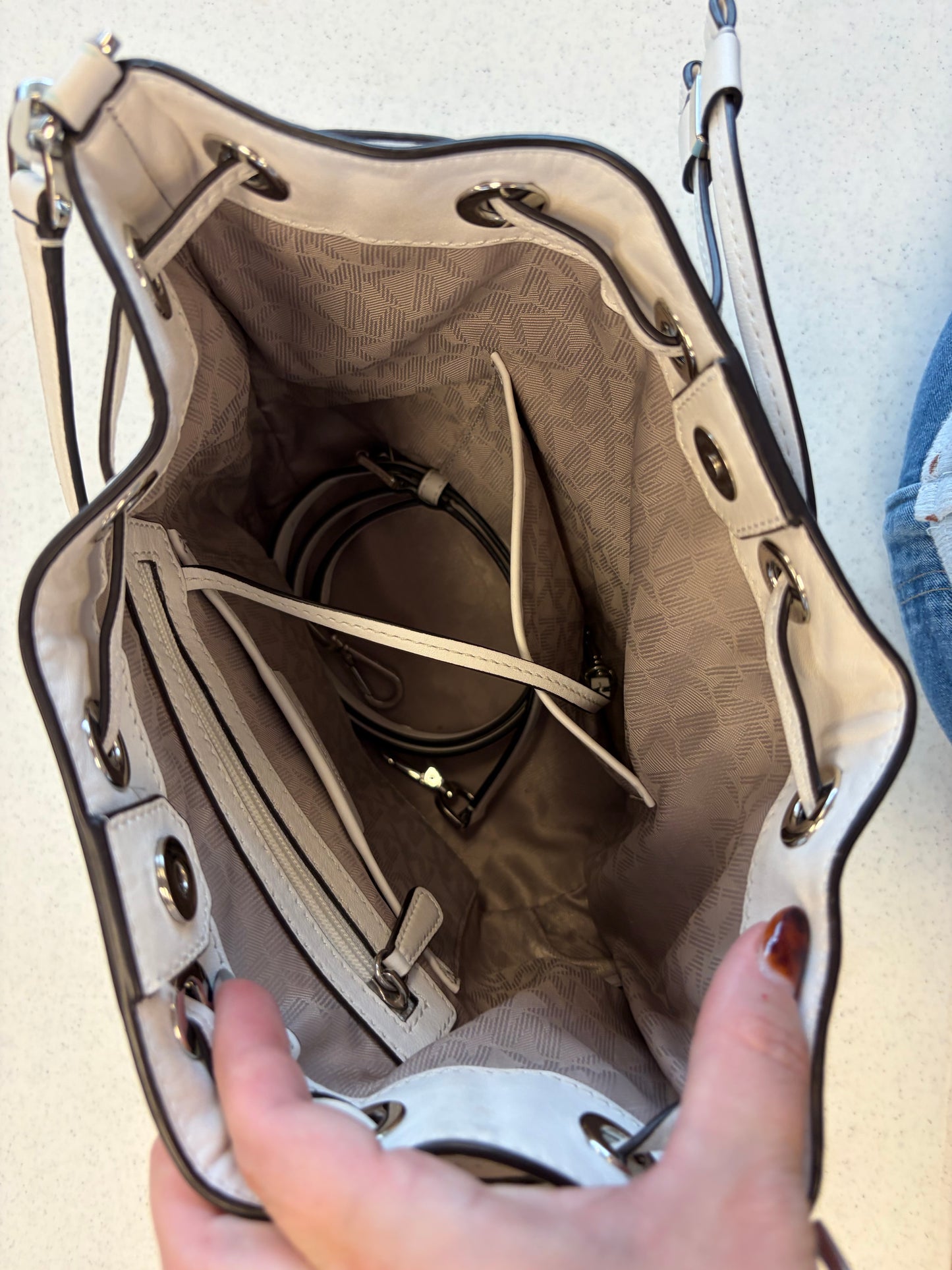 Michael Kors Blue Bucket Bag