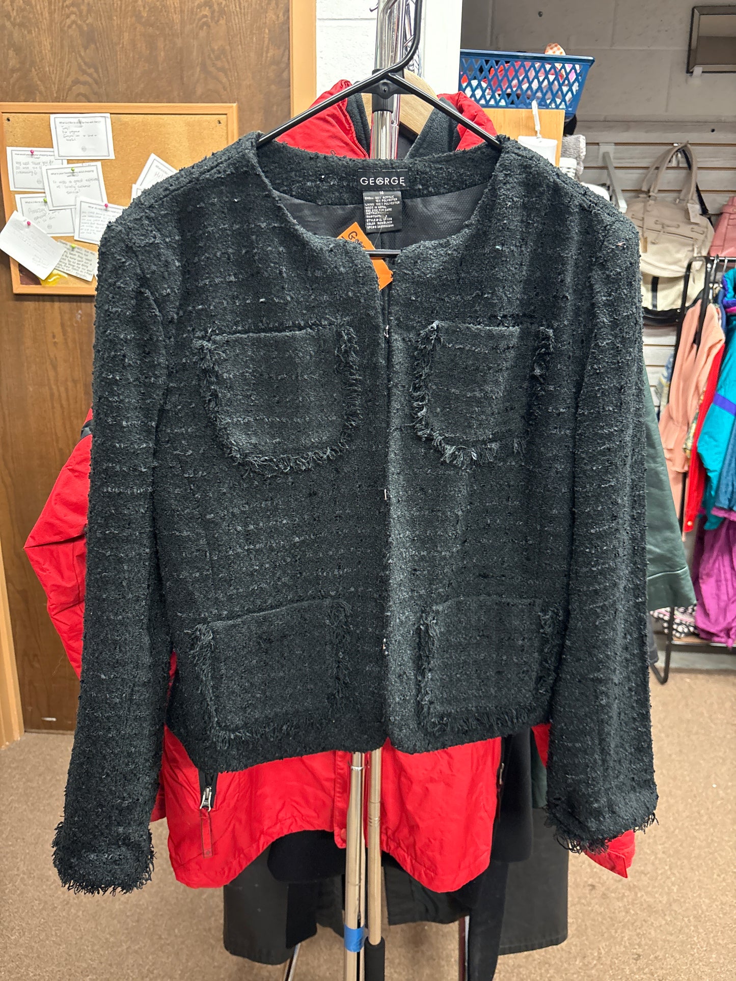 George Tweed Jacket Sz 16