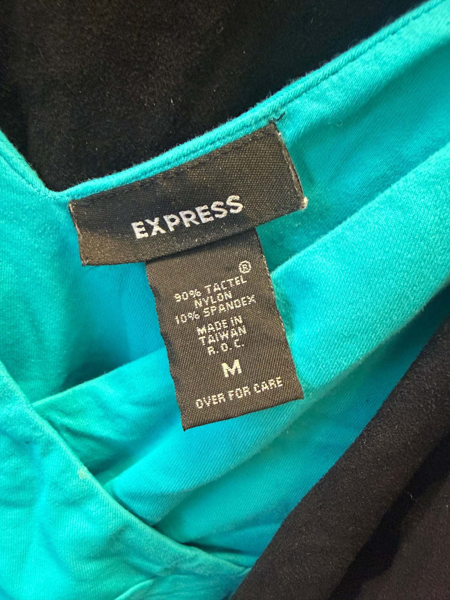 Express Turquoise Crossover Tank- M