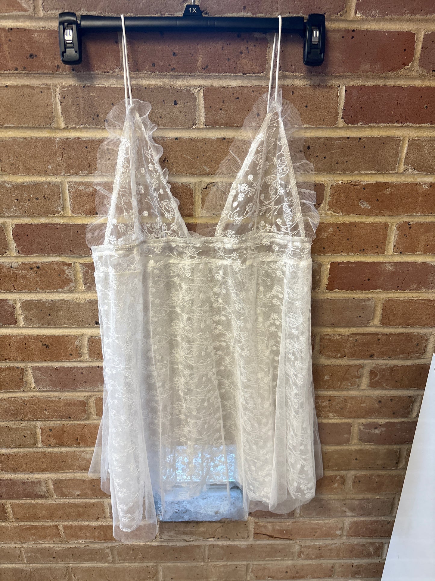 Valentine’s Day White Lace Nightgown L/XL