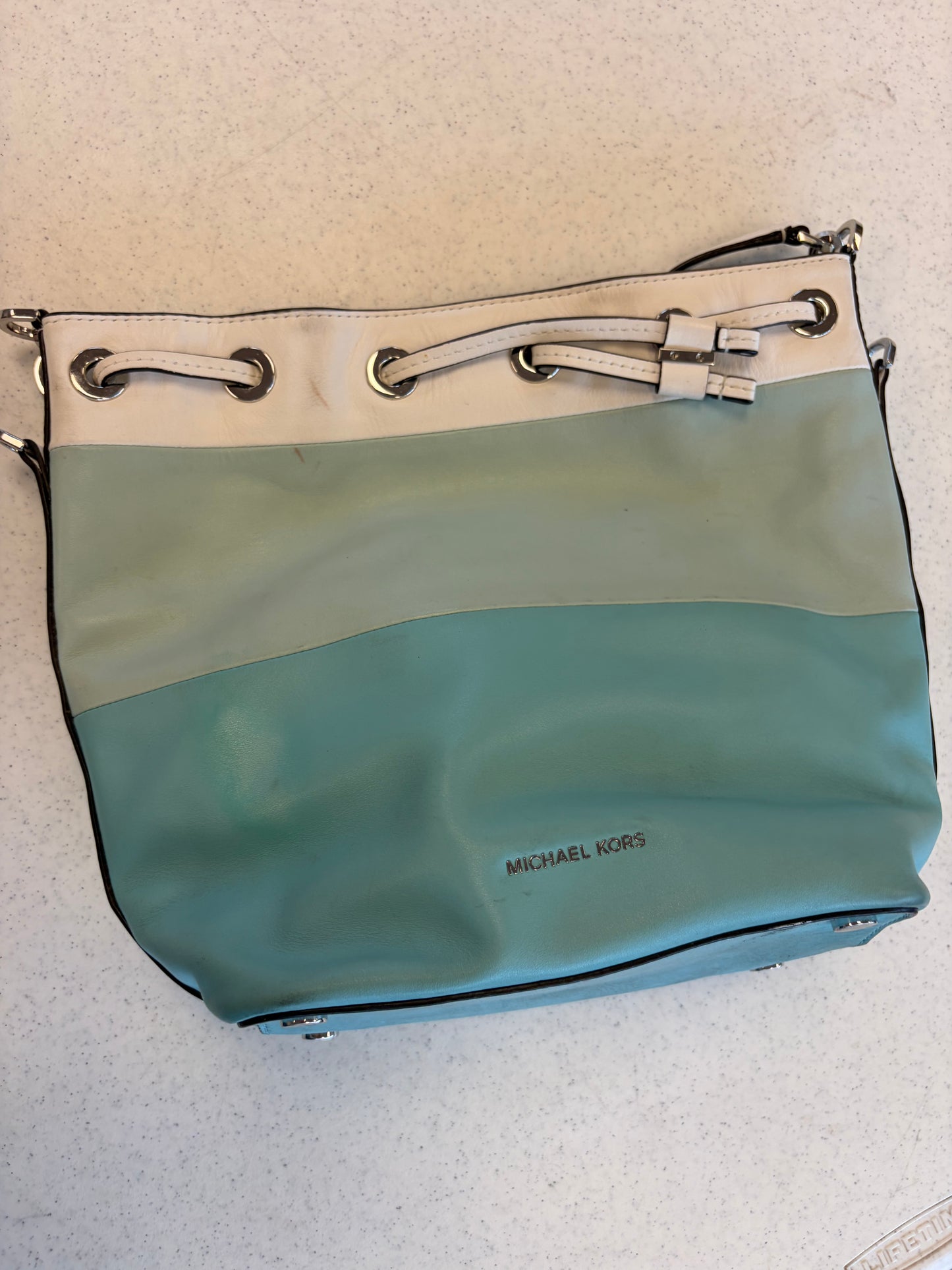 Michael Kors Blue Bucket Bag