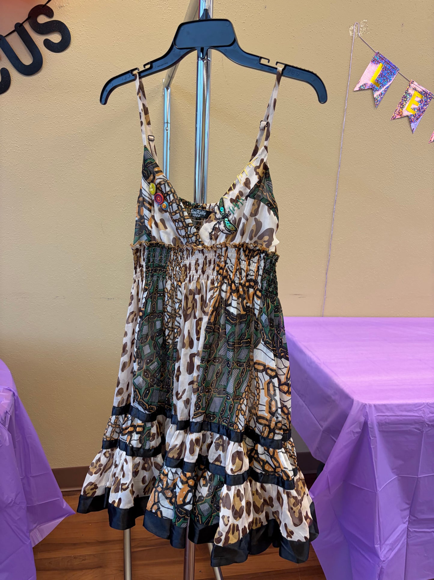 Cheetah Tank Dress - M