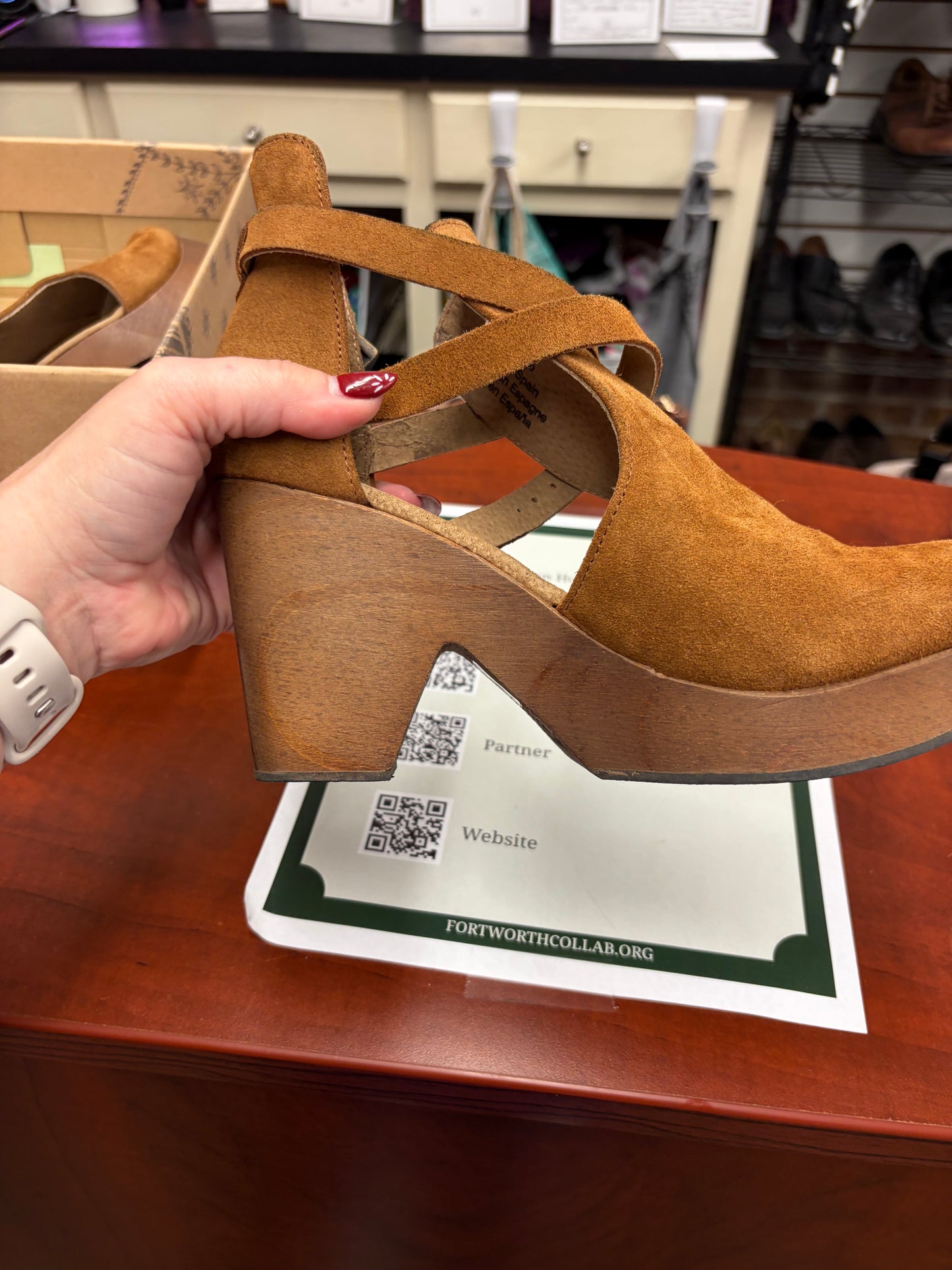 Free People Leather Clog- size 6.5