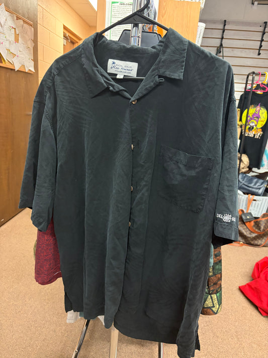 Rio Havana Silk Button Up- L