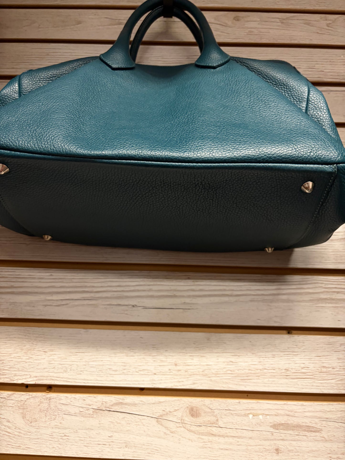 Mark + Graham Teal Leather Handbag