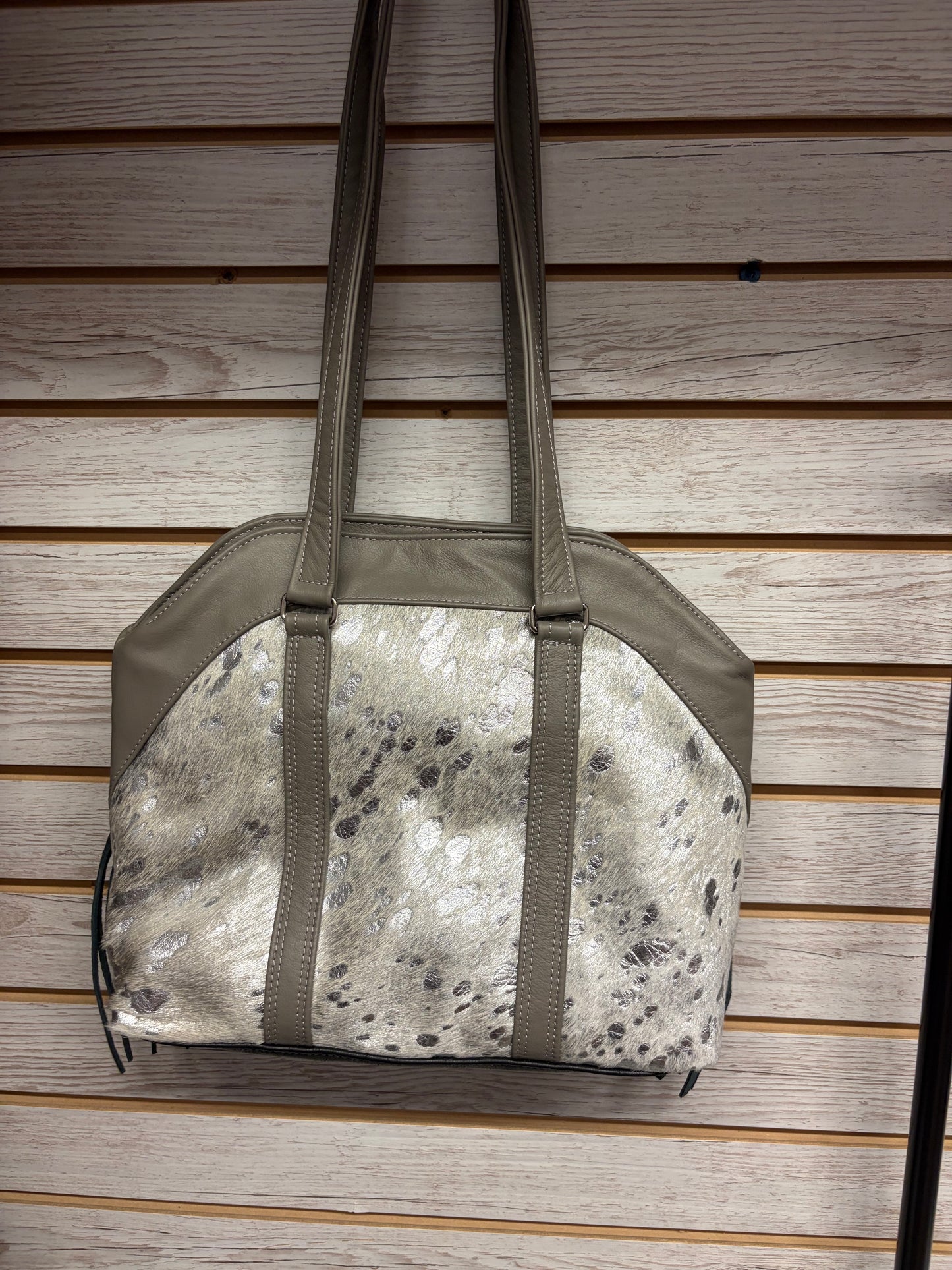 Western cowhide w/leather fringe AUTHENTIC handbag