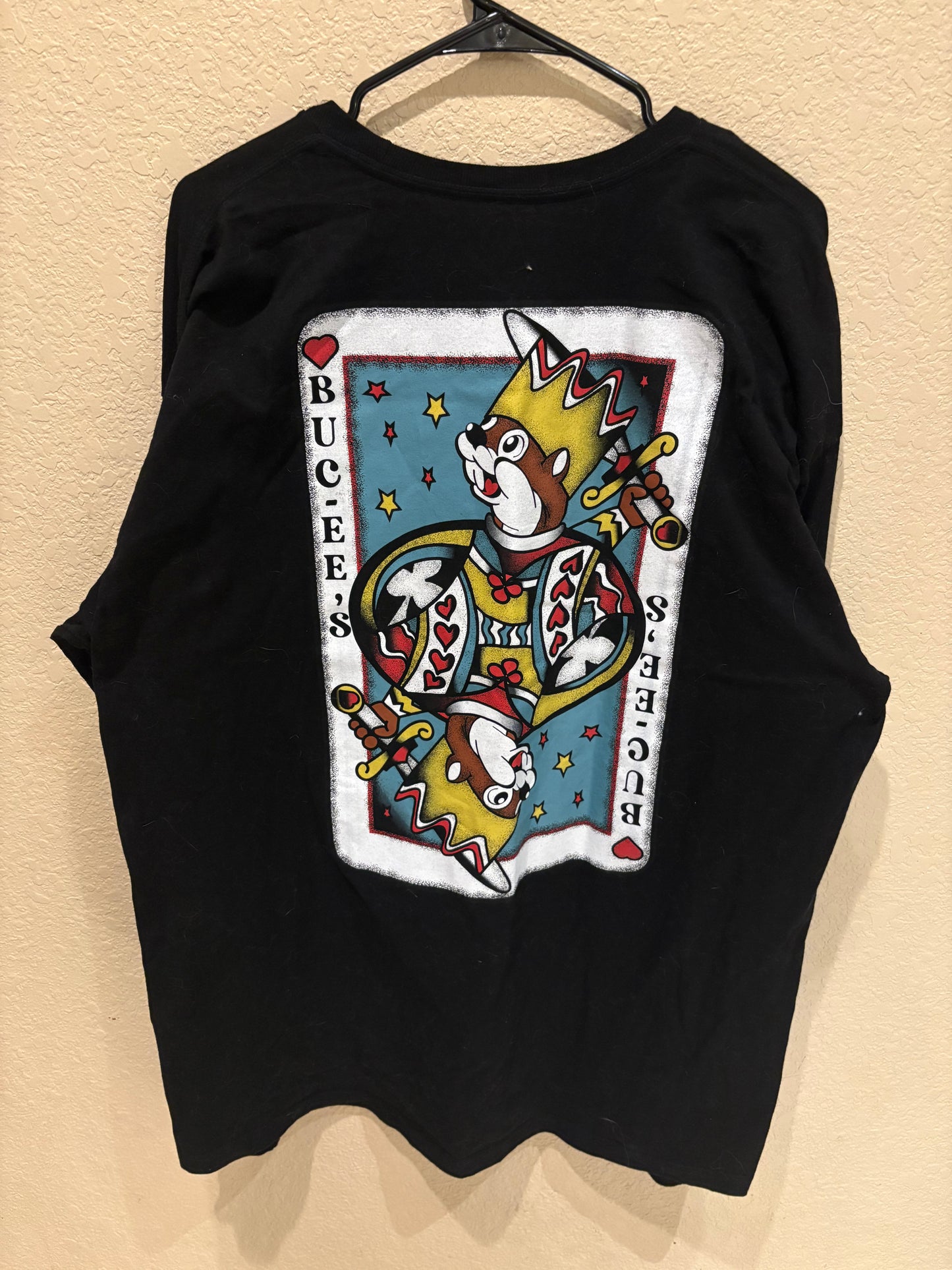 Buc-ee’s King of Hearts long Sleeve T-Shirt (2XL)
