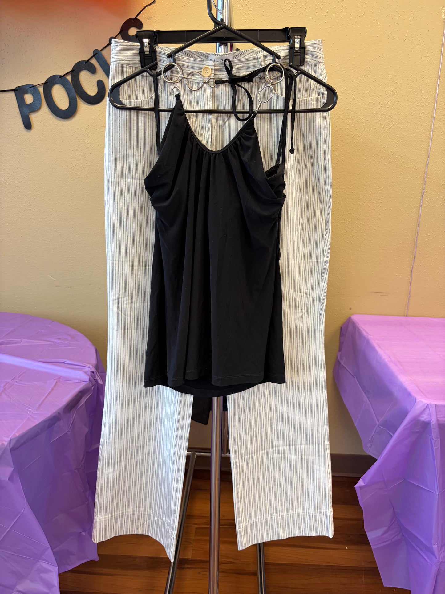 A'Gaci Too Black Y2K Tank - S