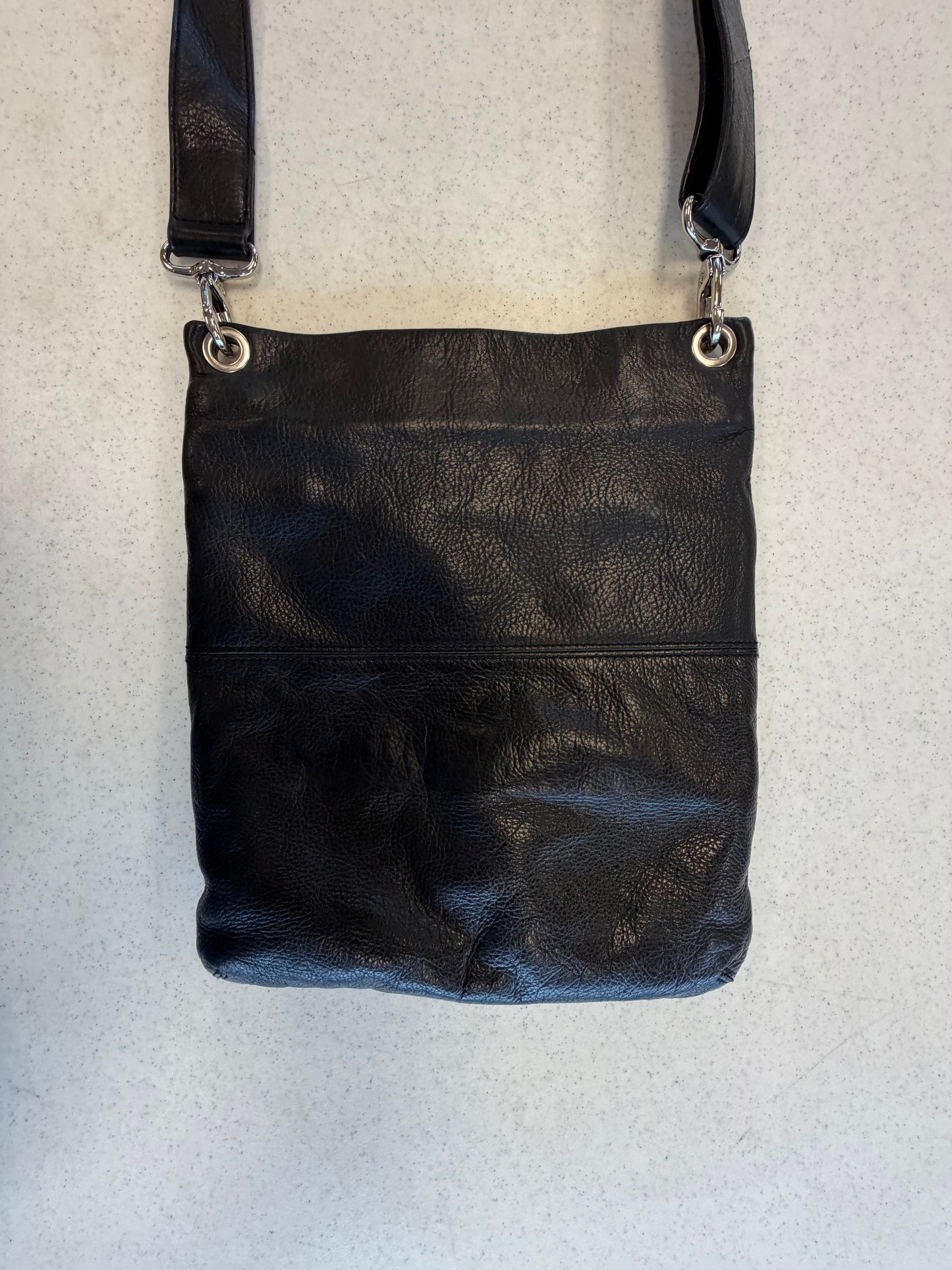 Y2K Black Leather Crossbody Purse