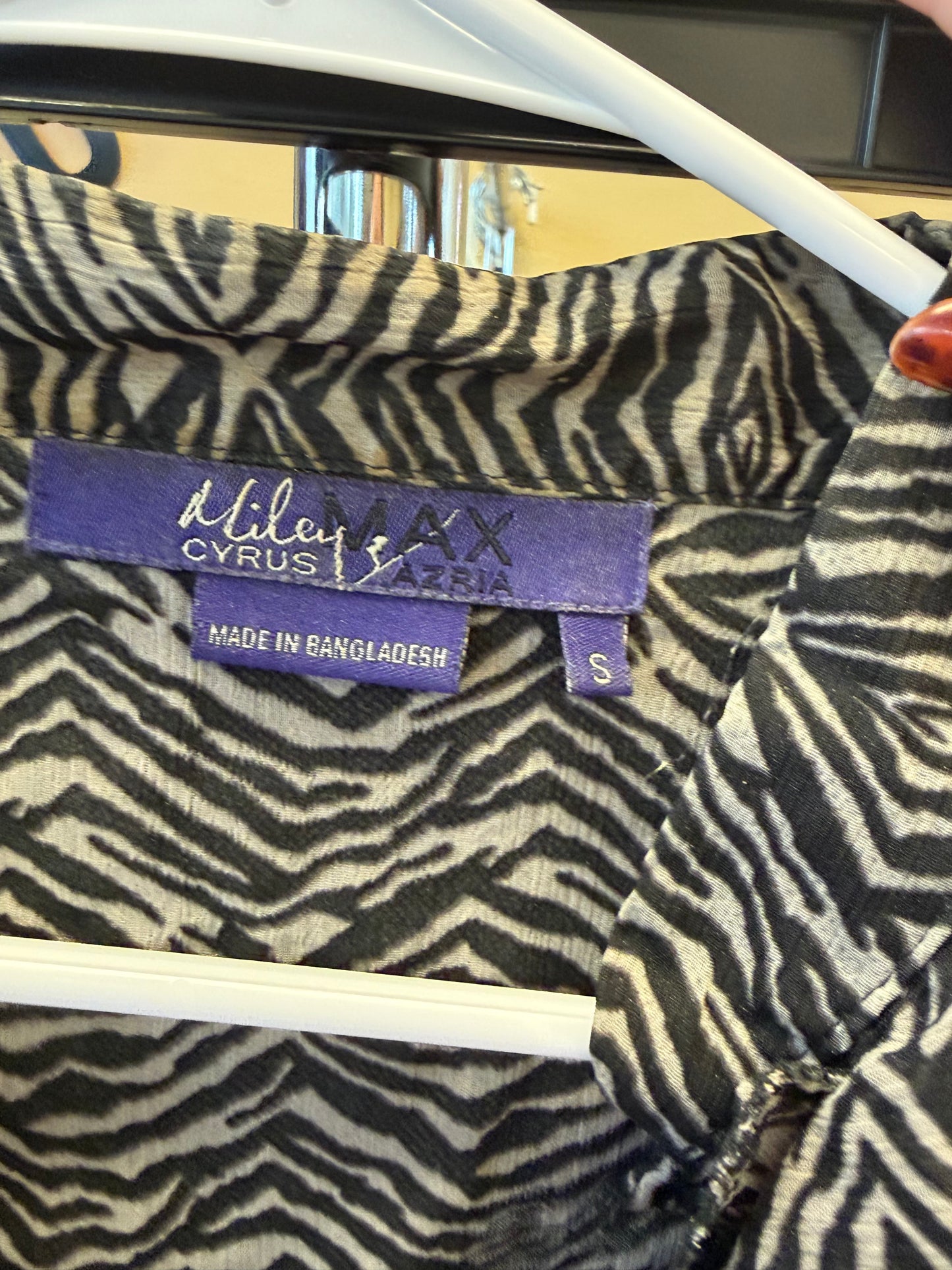 Miley Cyrus Cheetah Ruffle Tank - S