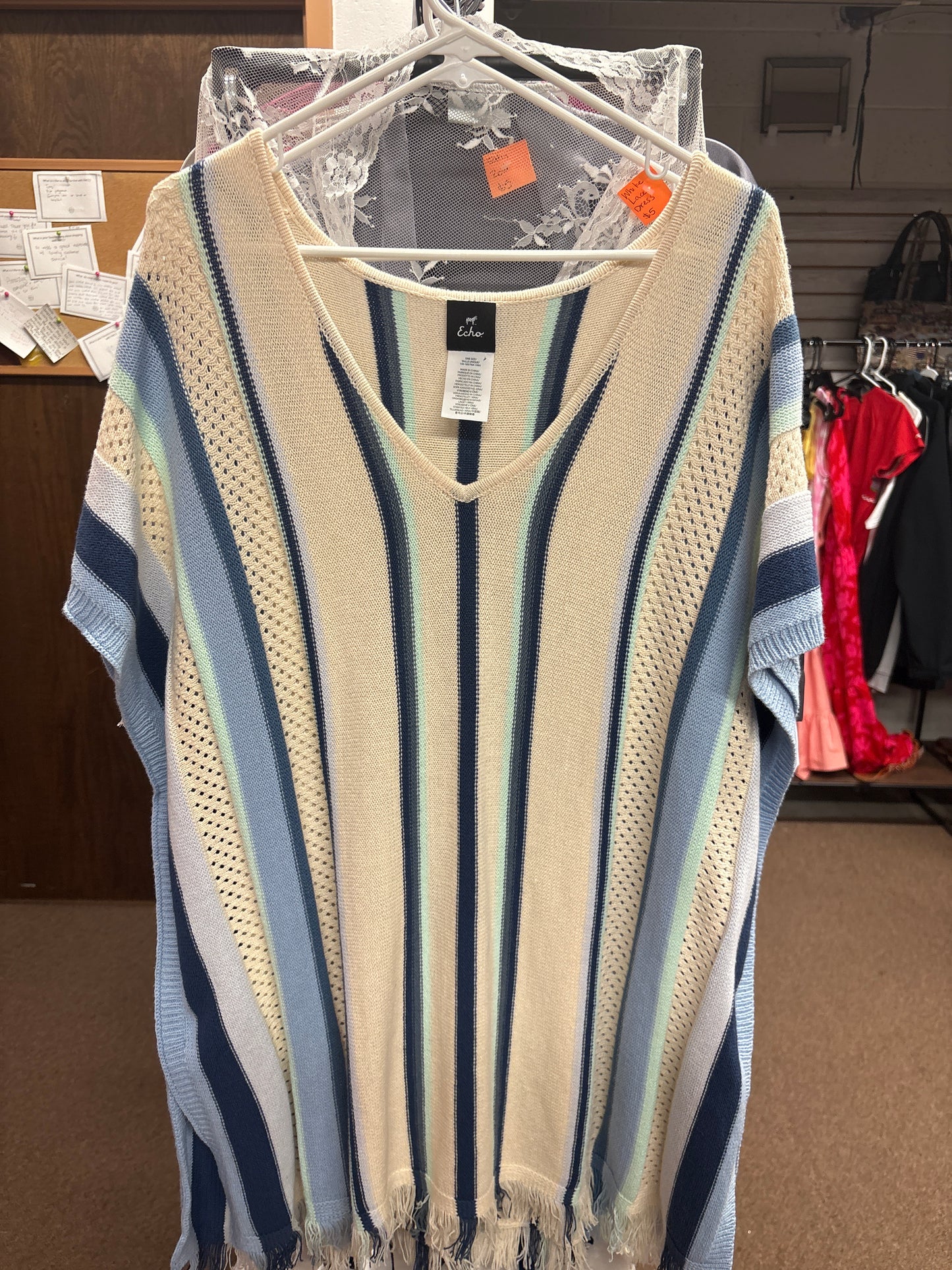 Blue and Tan Pancho One Size