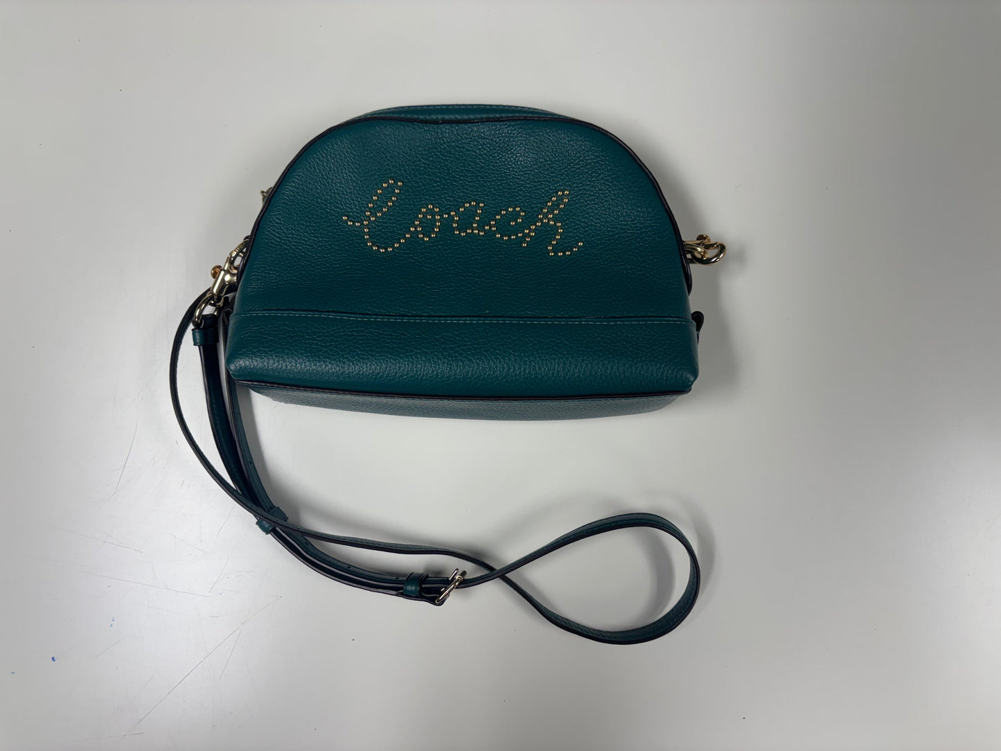 Emerald Green Coach Bag
