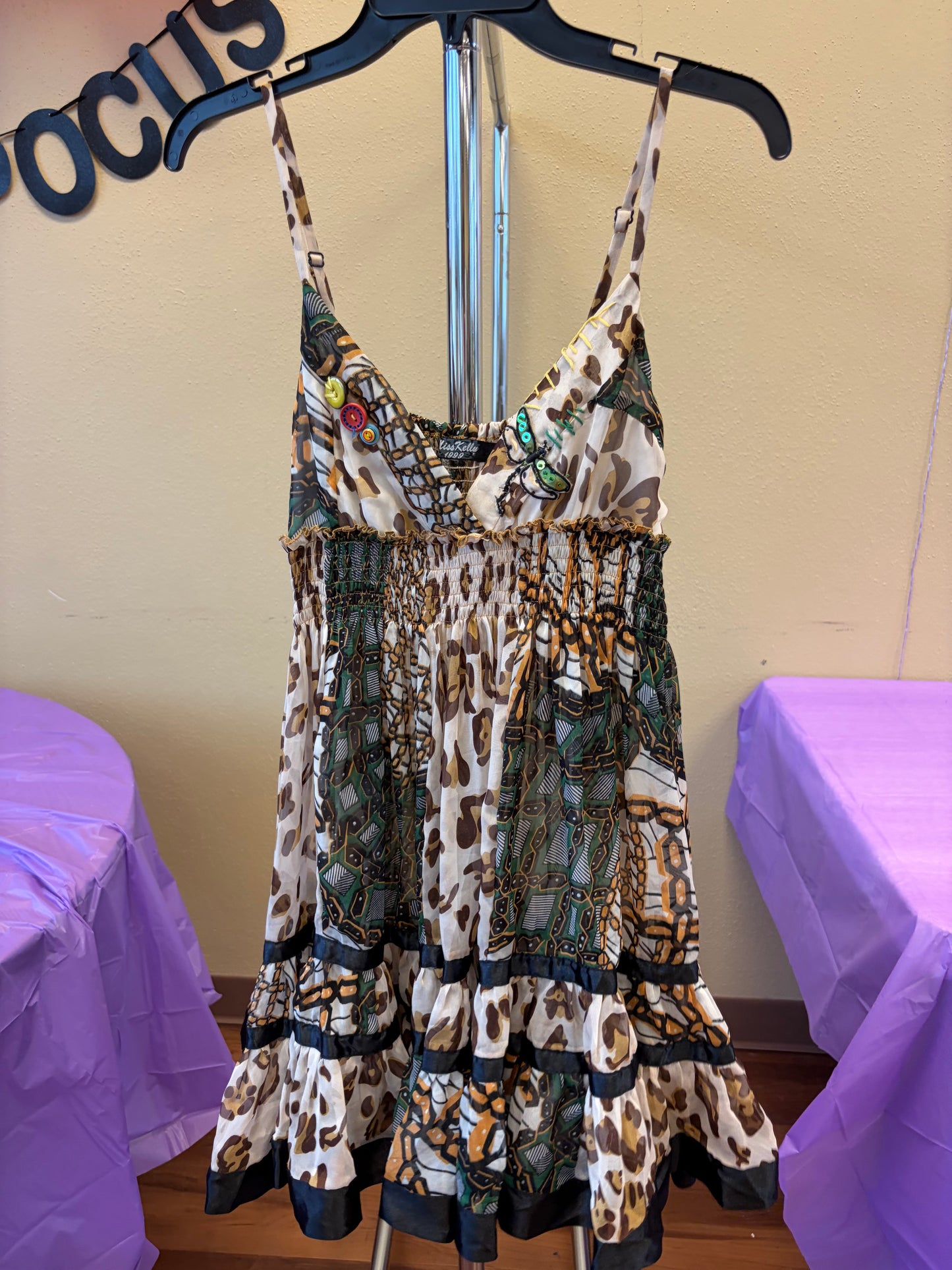 Cheetah Tank Dress - M