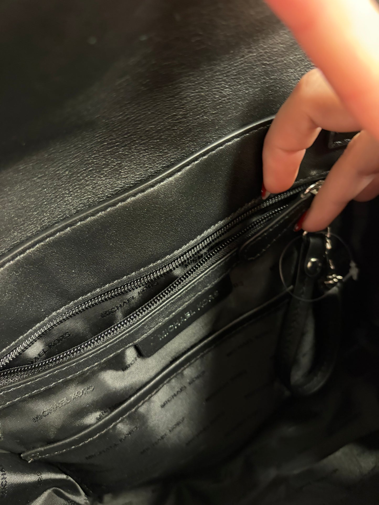 MK Black and Teal handbag