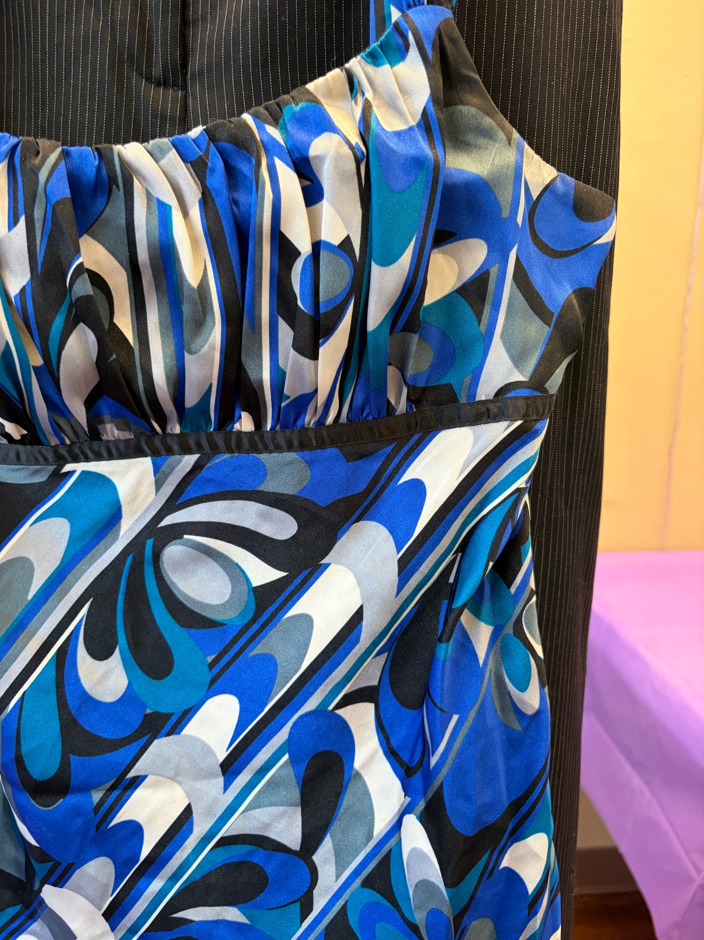 Blue Y2K Dressy Tank - S