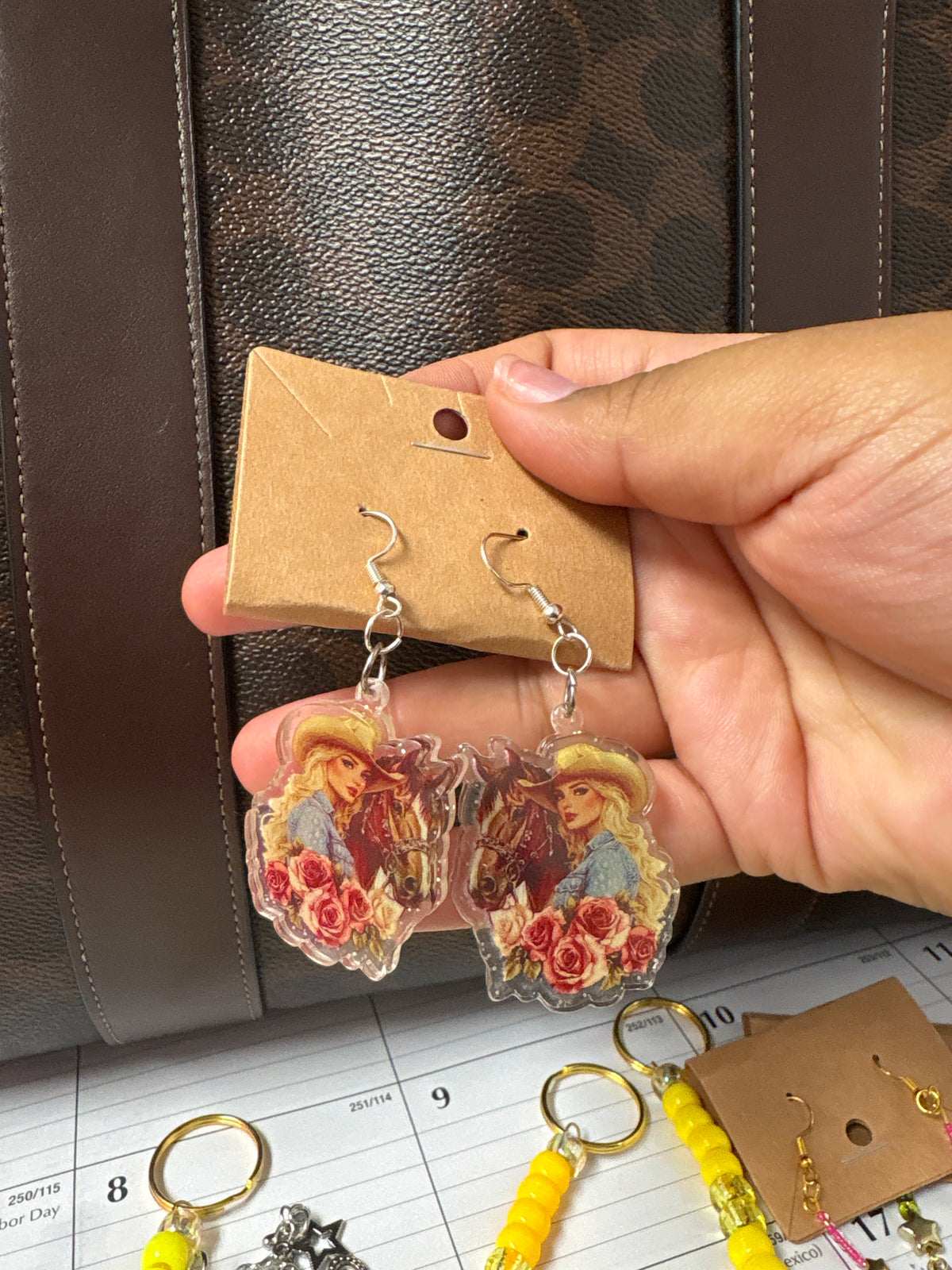 Sati Acrylic/Metal Earrings