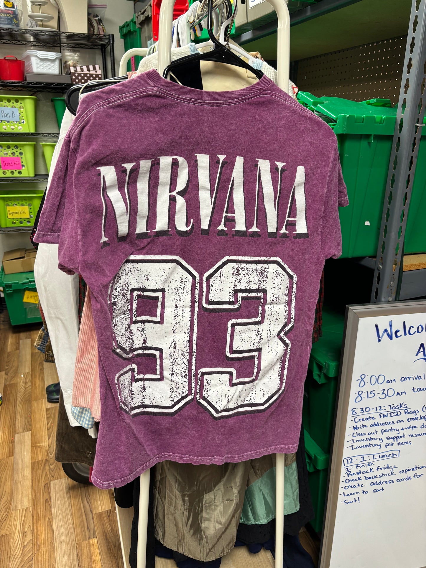 Nirvana Purple Graphic Tee-M