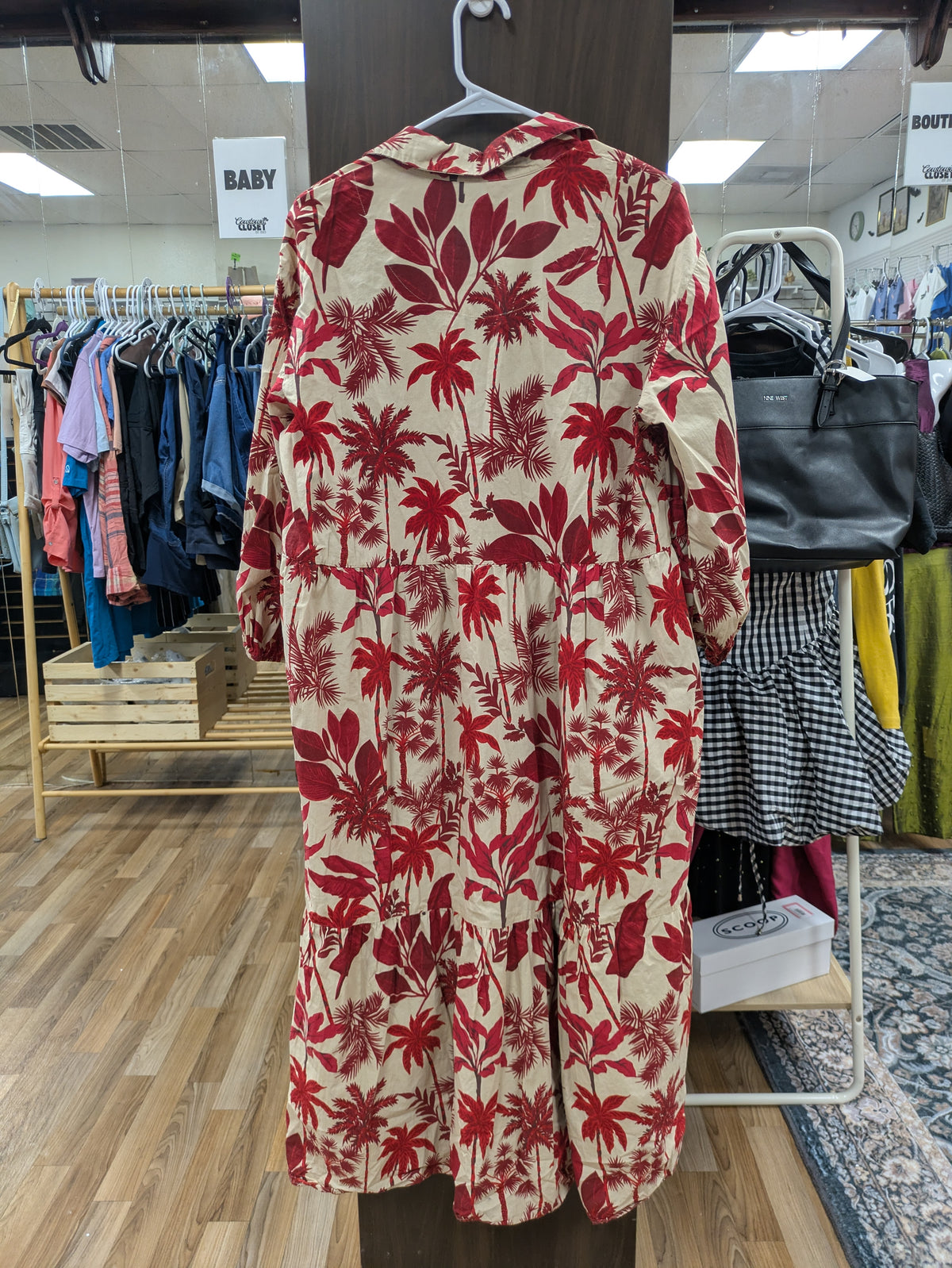 Anthropologie Maeve Bettina Cotton Midi Shirt Dress