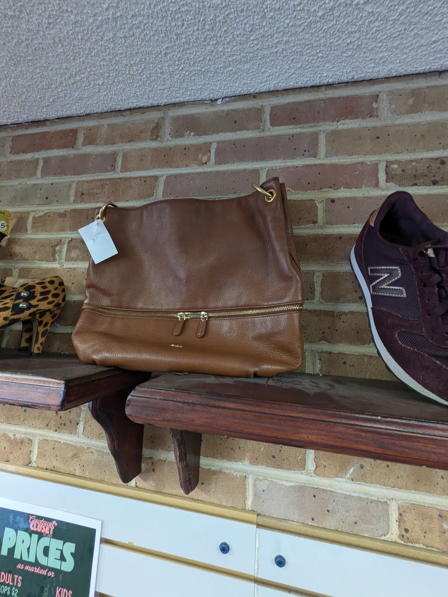 Ralph Lauren brown leather purse