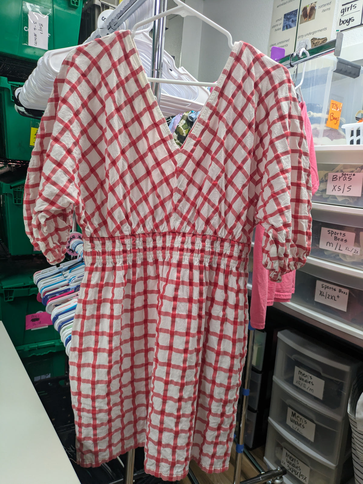 Mark Hoffman Gingham swim cover