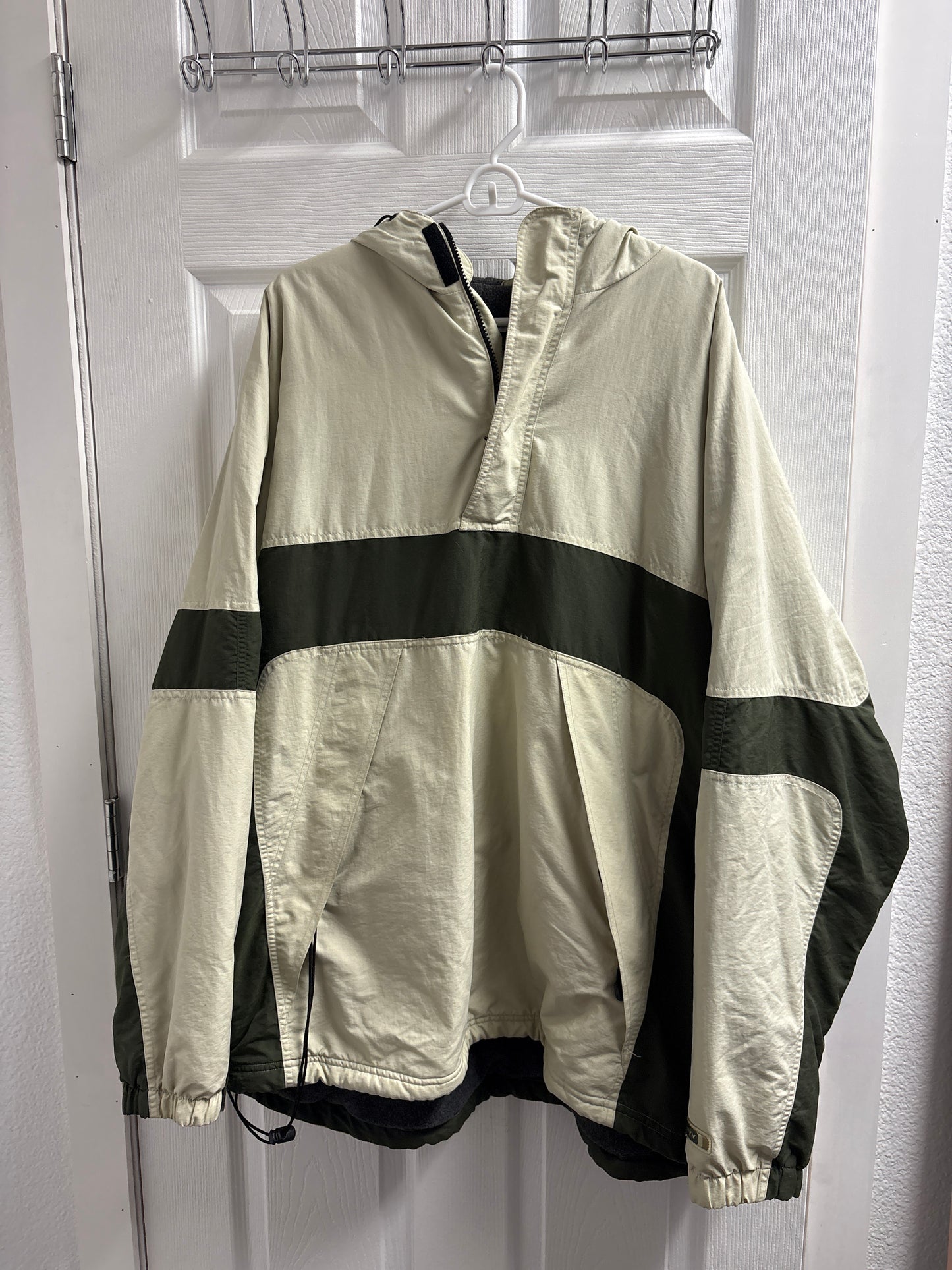 Green Quarter Zip Puffer XXL