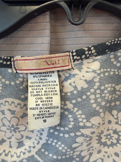 Brown & Black Lace Tank - S