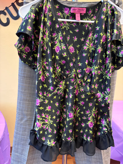 Betsey Johnson Flower Top - S