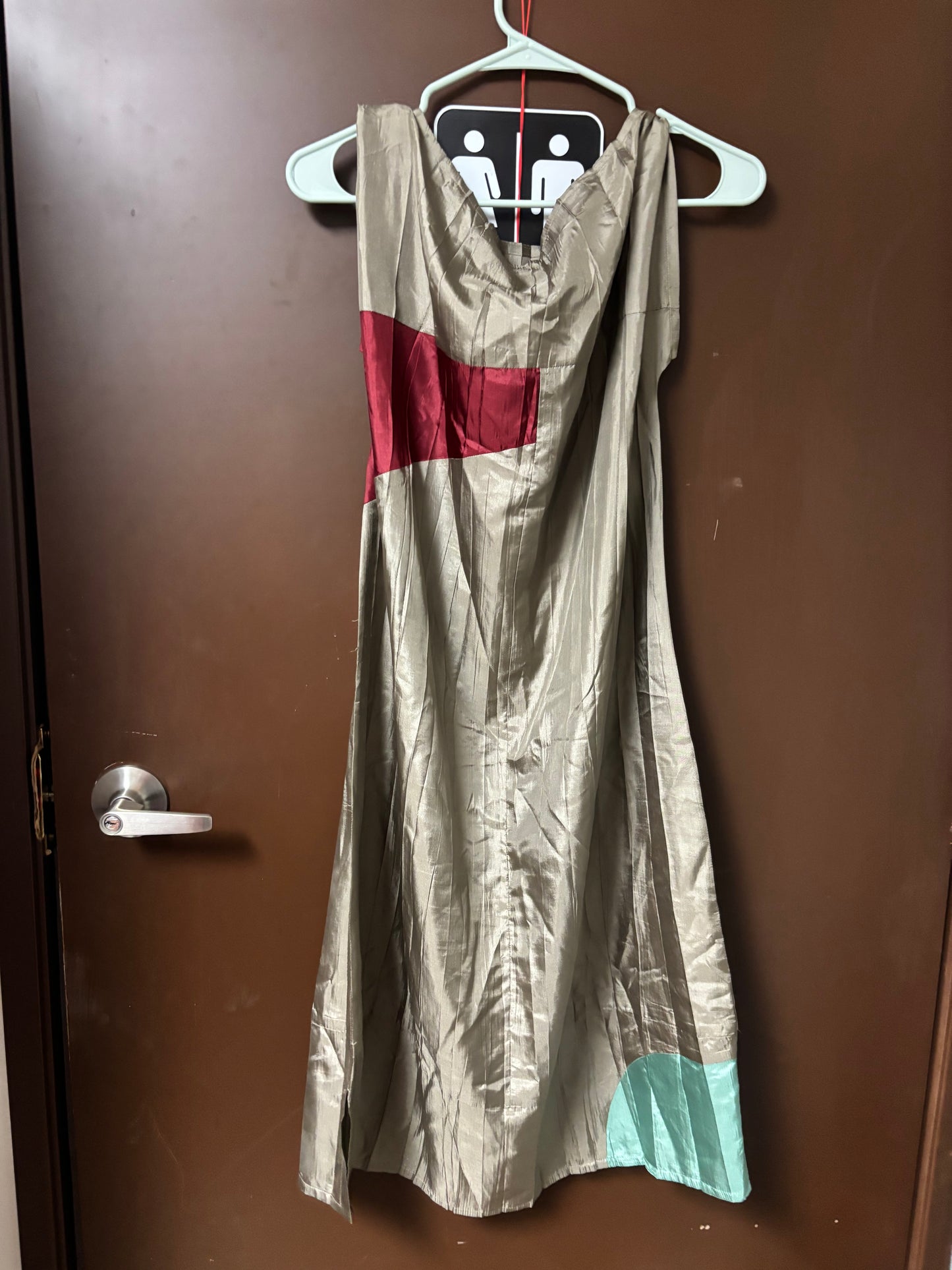 Retro Color Block Dress- M