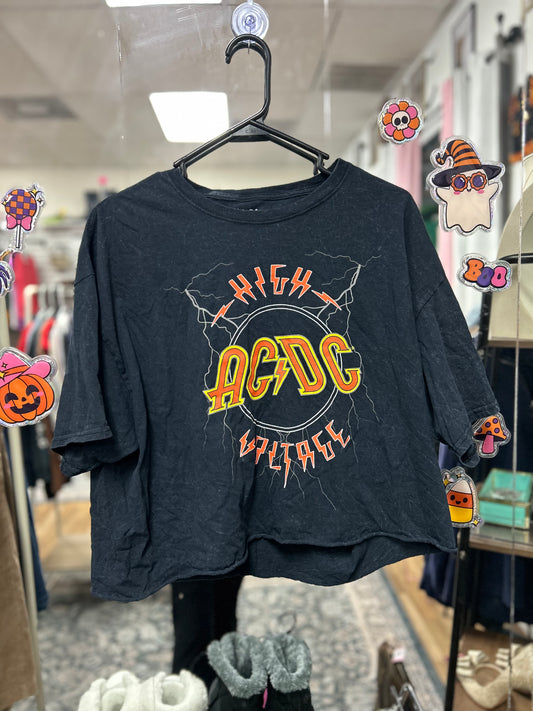Cropped AC/DC Tee
