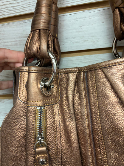 B. Makowsky Copper leather handbag