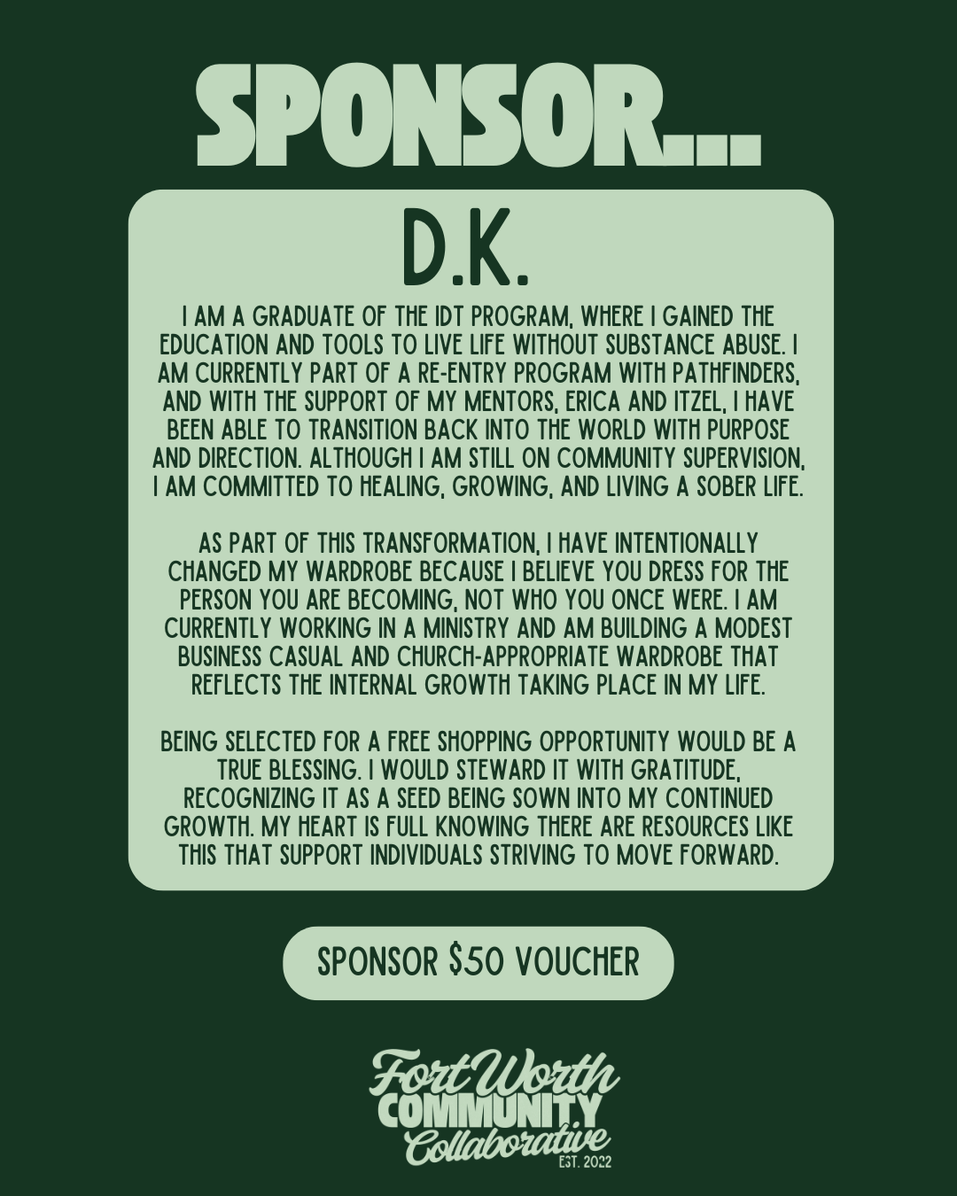 Sponsor A Voucher