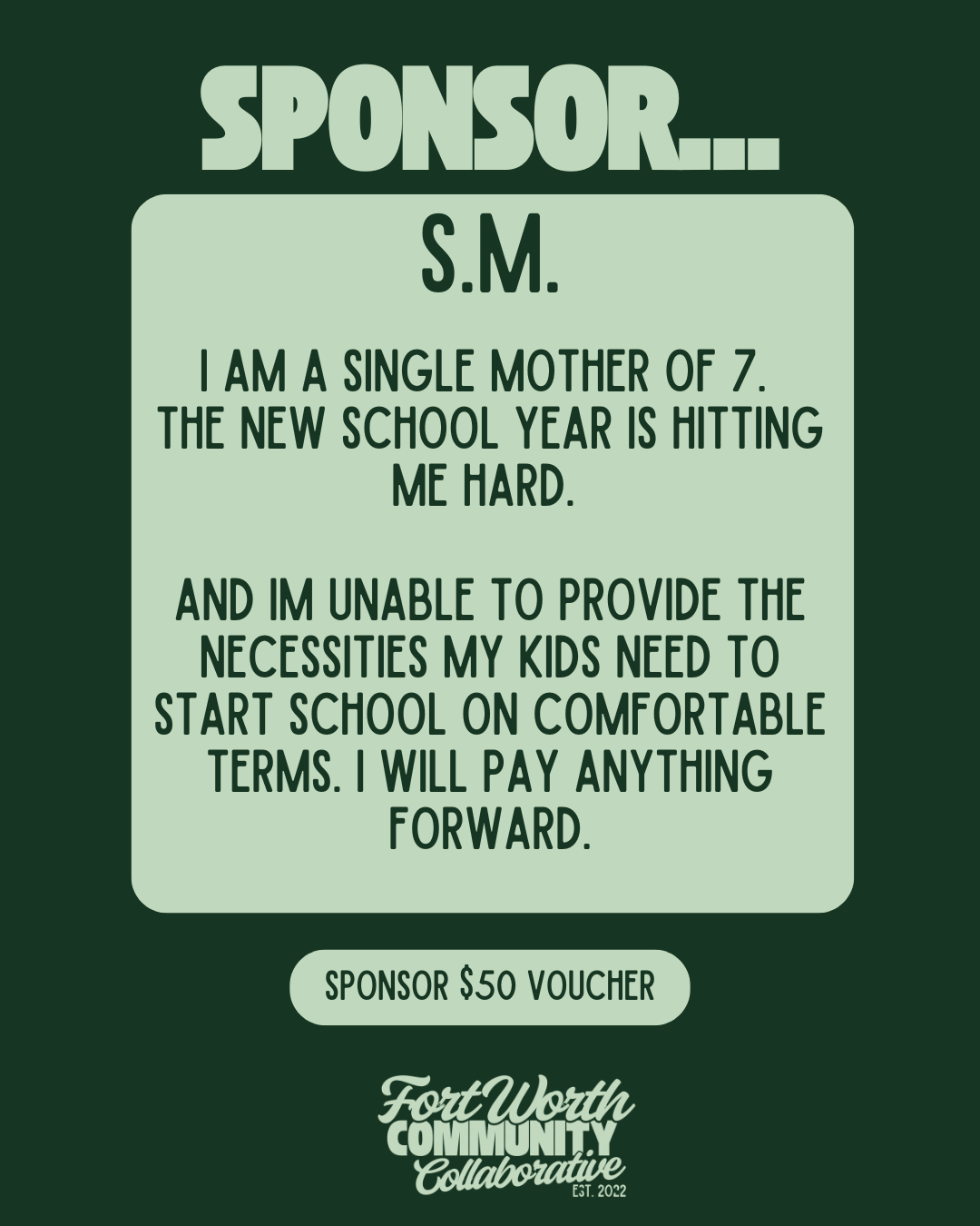 Sponsor A Voucher