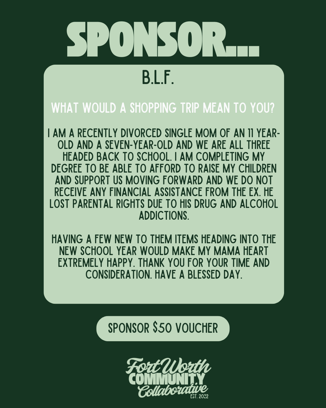 Sponsor A Voucher