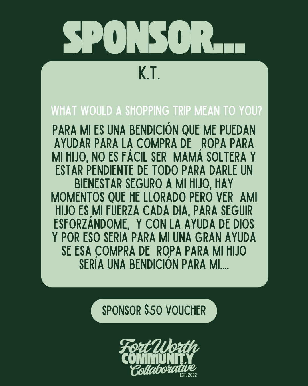 Sponsor A Voucher