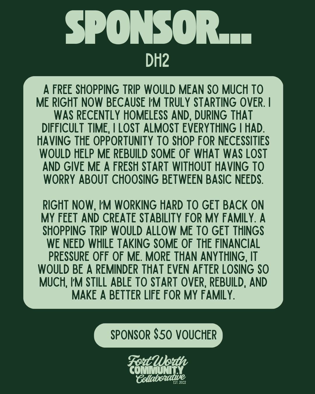 Sponsor A Voucher