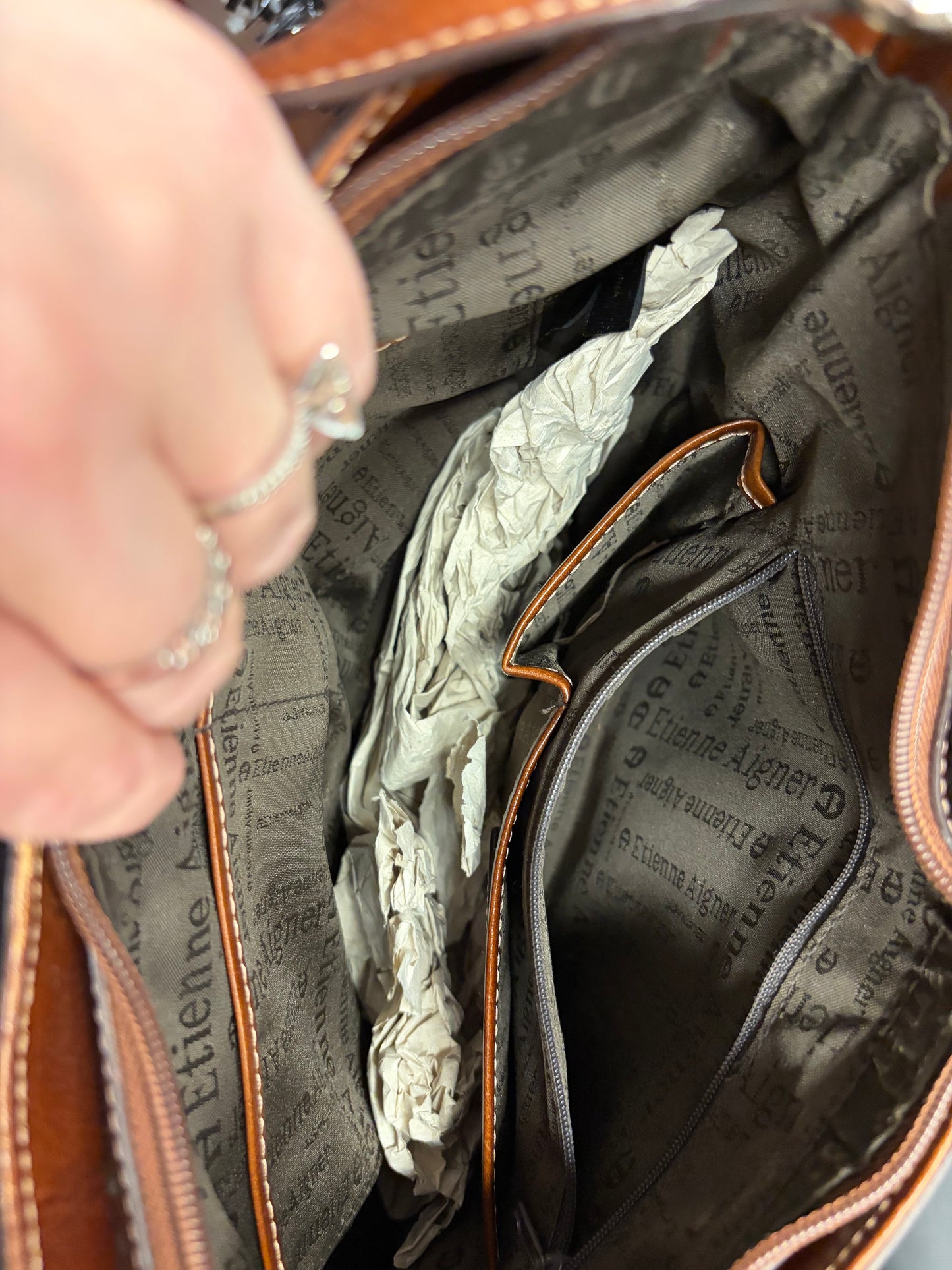 Etienne Aigner Hobo buckle Bag-brown