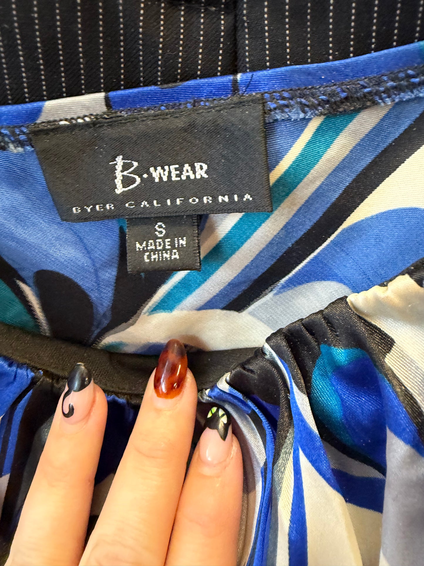 Blue Y2K Dressy Tank - S