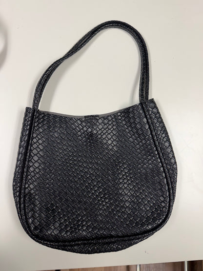Black woven bag