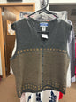 Grey Wool Vest Sz S