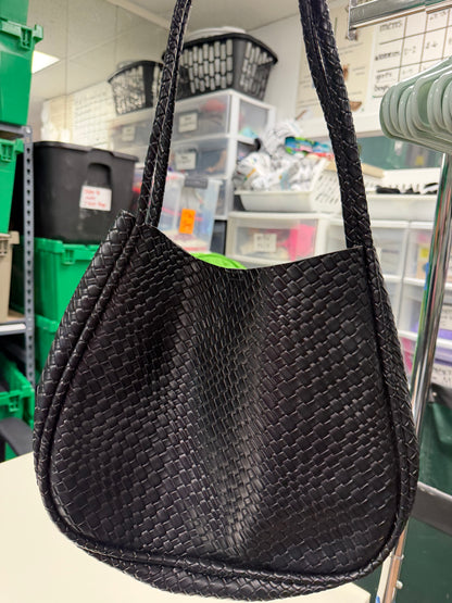 Black woven bag