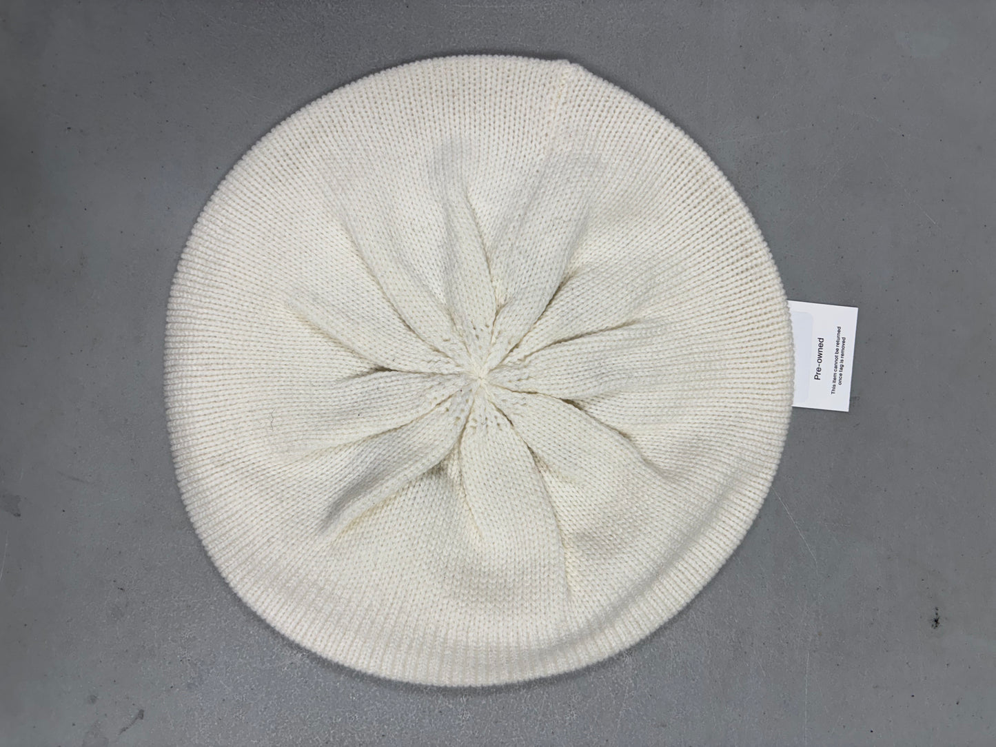 MK Cream and Gold Beret