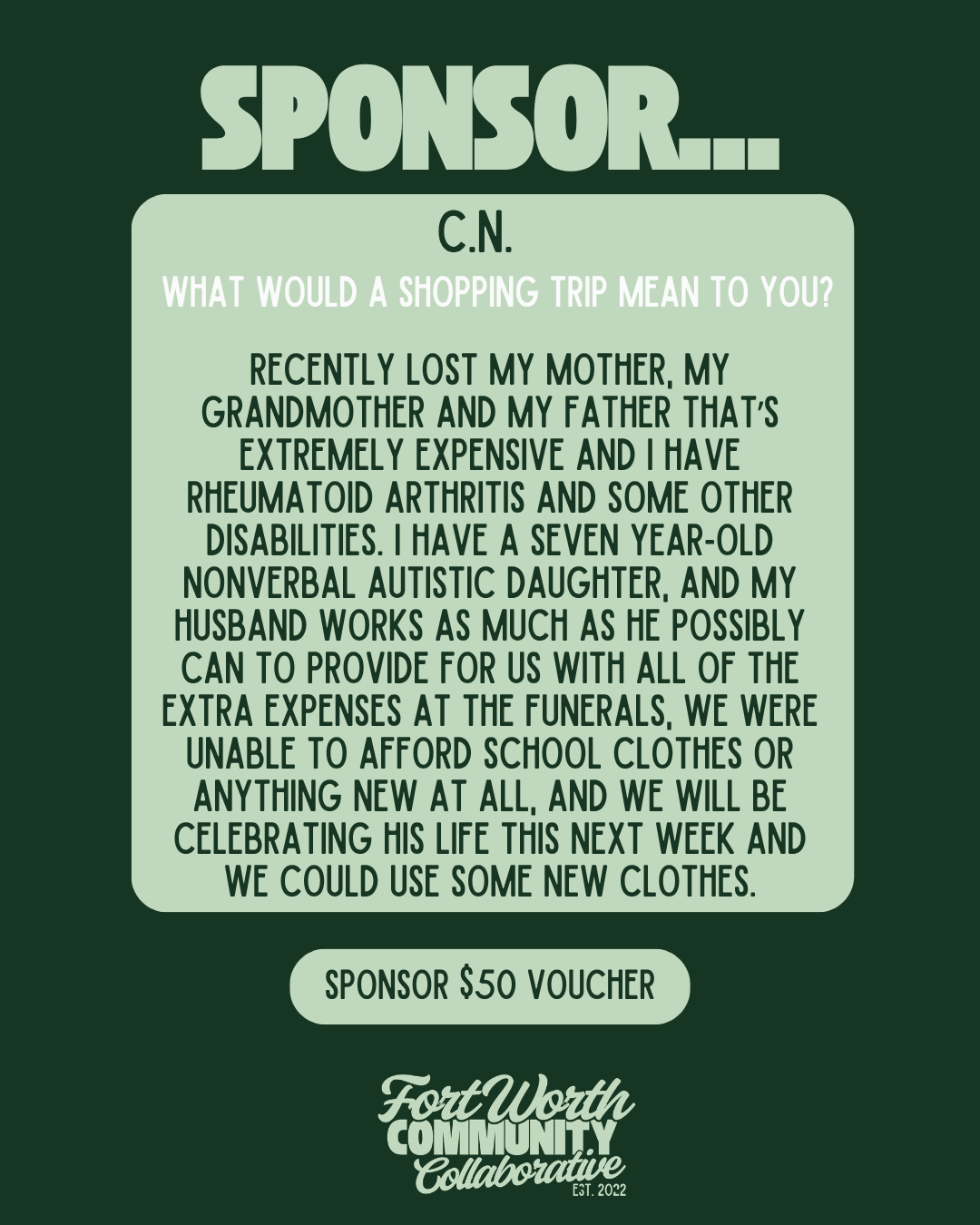 Sponsor A Voucher