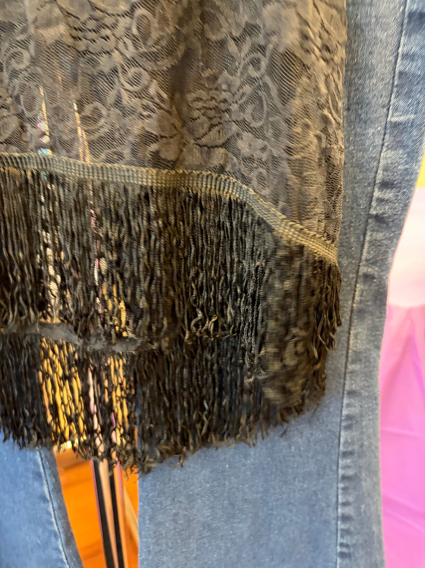 Wet Seal Lacy Black Tank - S