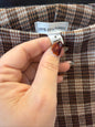 Brown Plaid Pants - Size 9