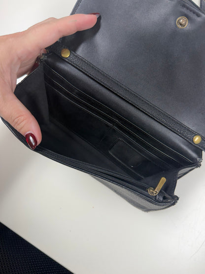 Black leather crossbody