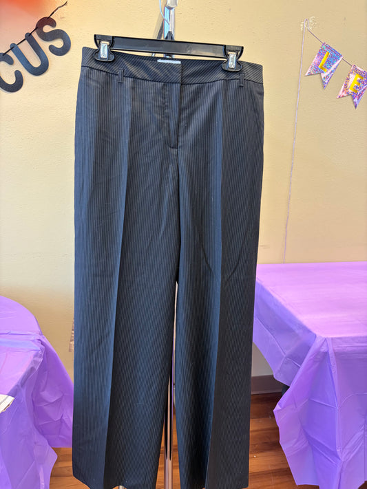 Ann Taylor Loft Black Pinstripe Pants - Size 8