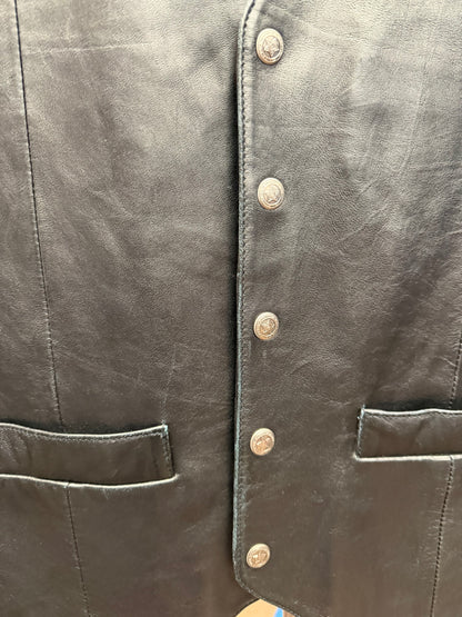 Saguaro West Leather Vest- XL