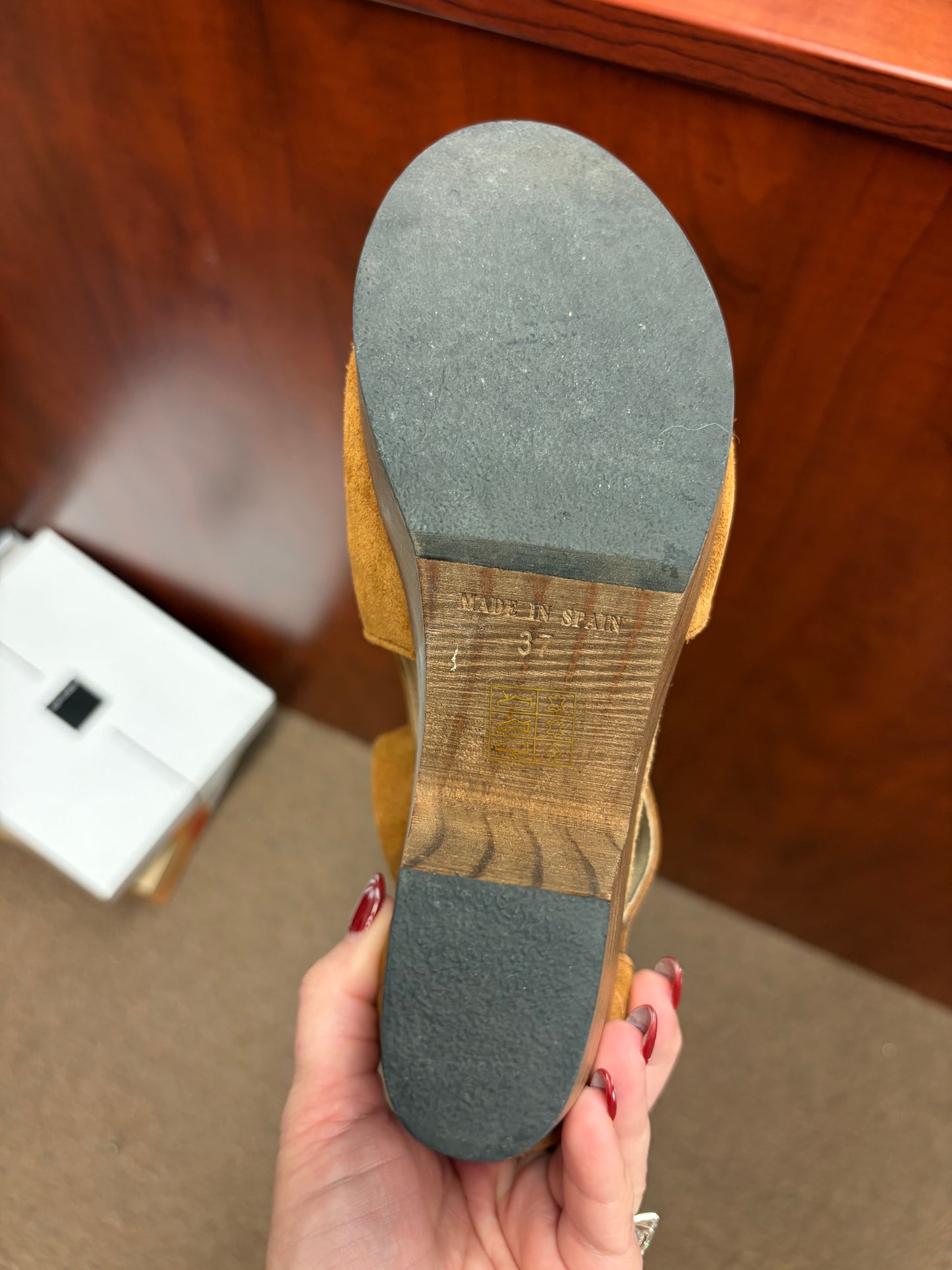 Free People Leather Clog- size 6.5